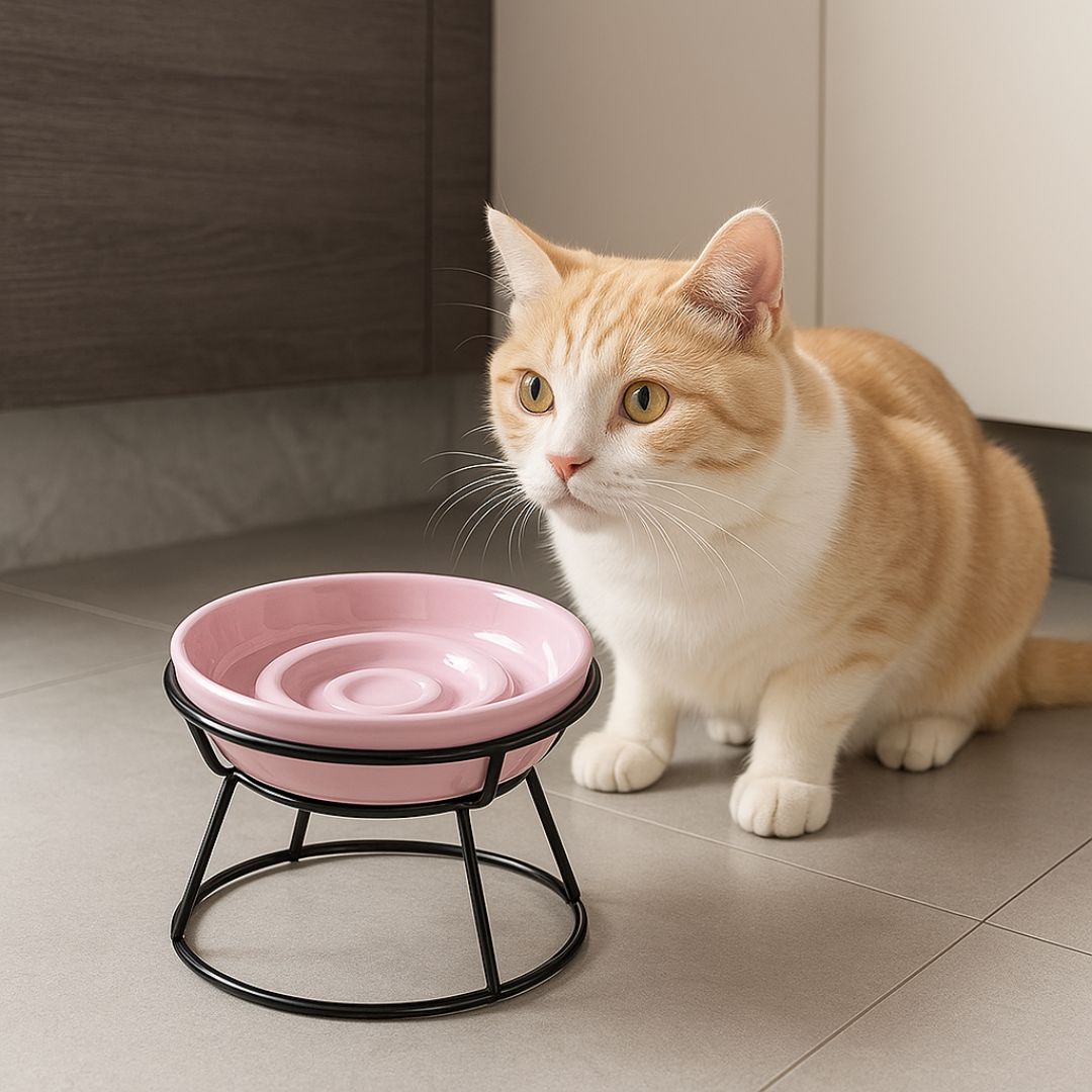 gamelle-anti-glouton-chat-rose