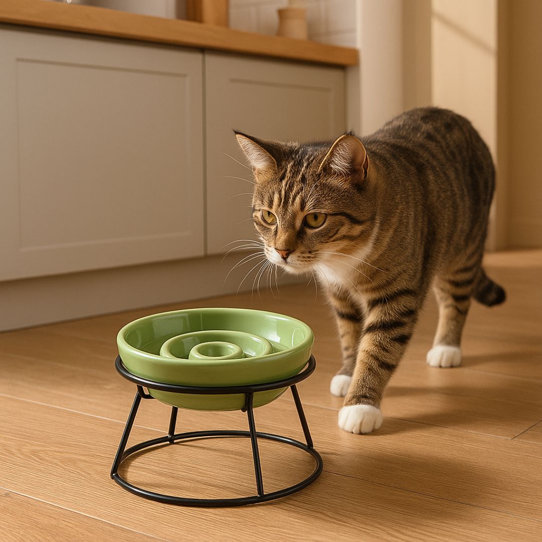 gamelle-anti-glouton-chat-verte