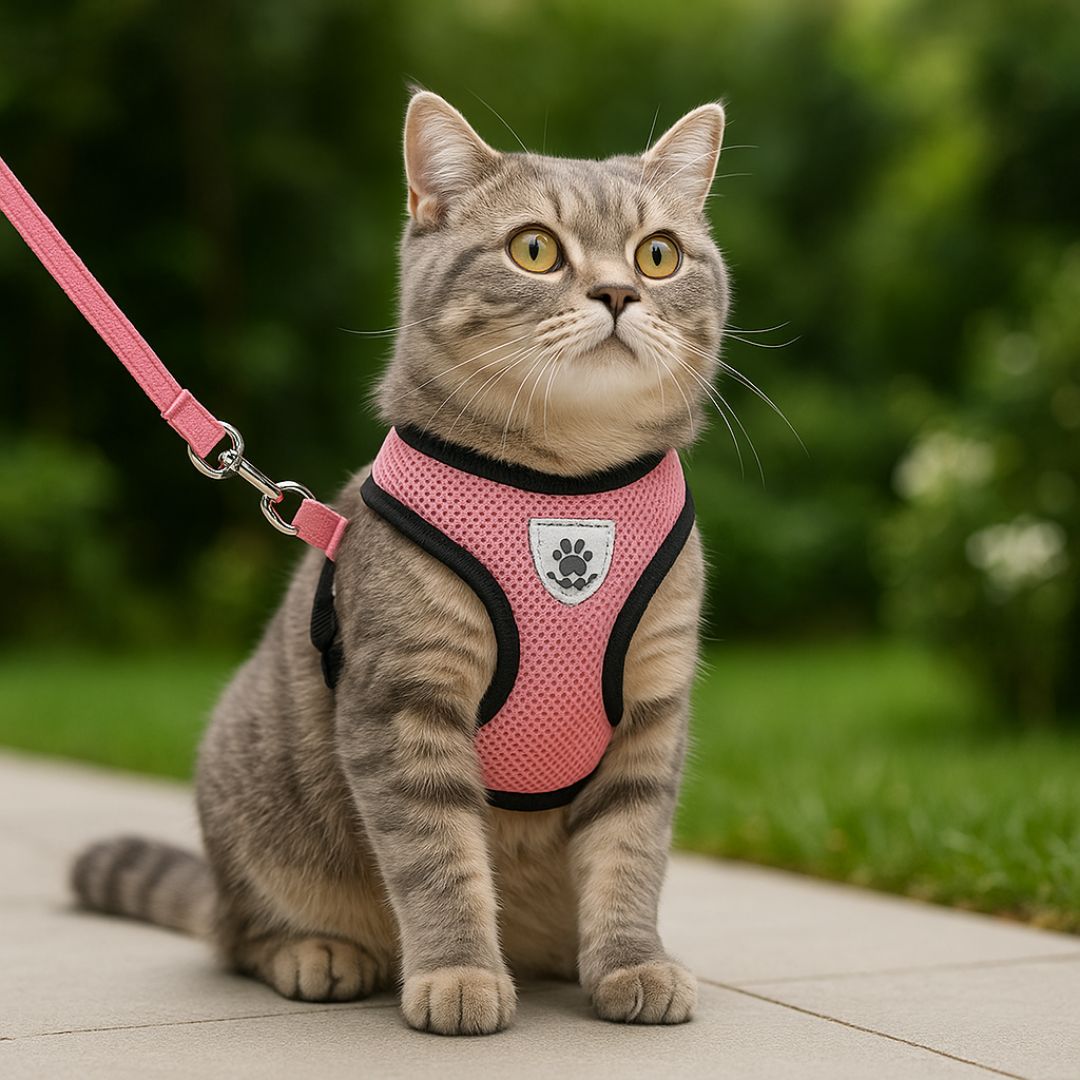 harnais-chat-rose