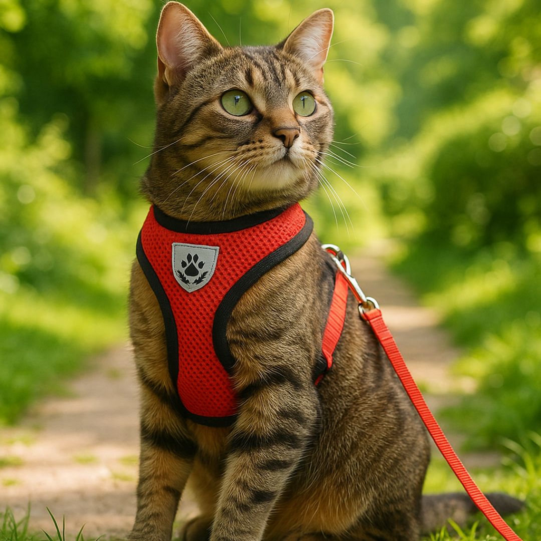 harnais-chat-rouge