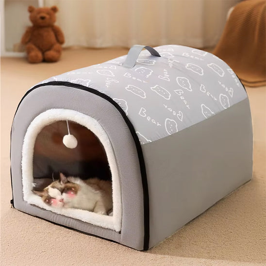 niche-pour-chat-gris