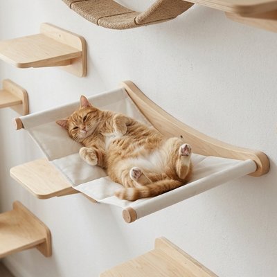 Arbre a Chat mural hamac