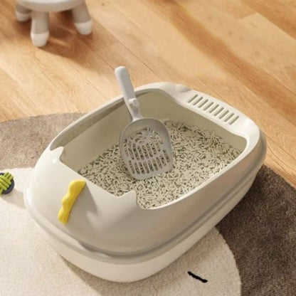 bac-a-litiere-chat-creme