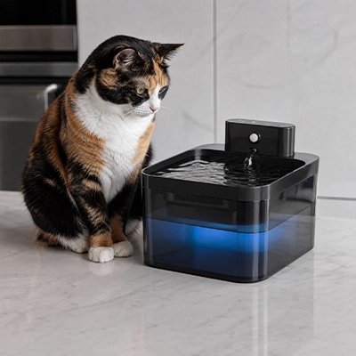 Fontaine a eau Chat sans fil