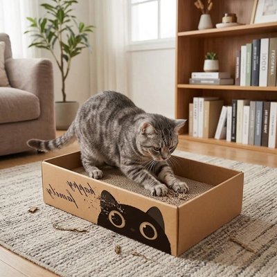 griffoir Chat carton praticité