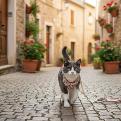 Harnais pour chat sortie élégante