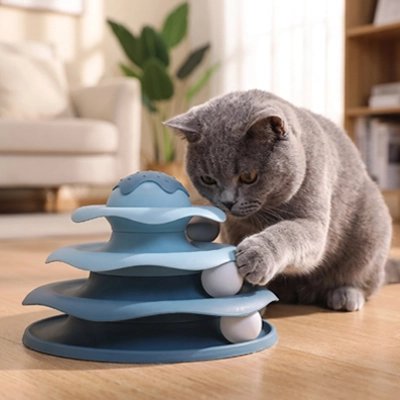 Jouet pour Chat bleu