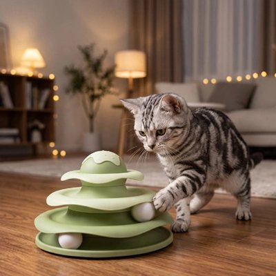 Jouet pour Chat vert