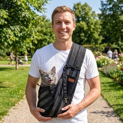 Sac de transport Chat au parc