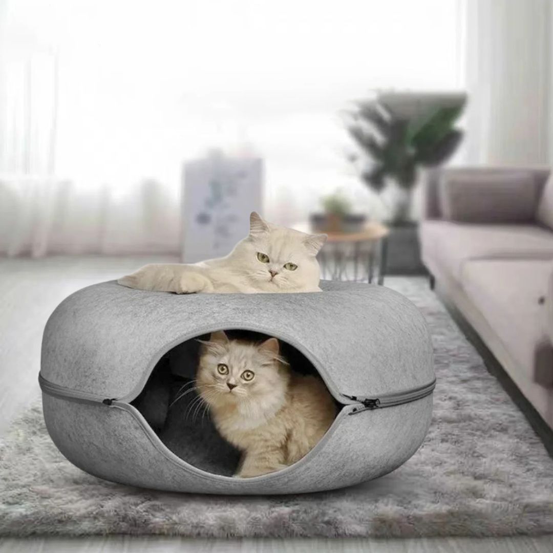 tunnel-pour-chat-gris